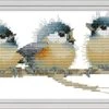 Cross Stitch Kits, Three Birds Awesocrafts Easy Patterns Cross Stitching Embroidery Kit Supplies Christmas Gifts, Stamped Or Counted (Birds, Counted) -Michaels Stores 447796829180720