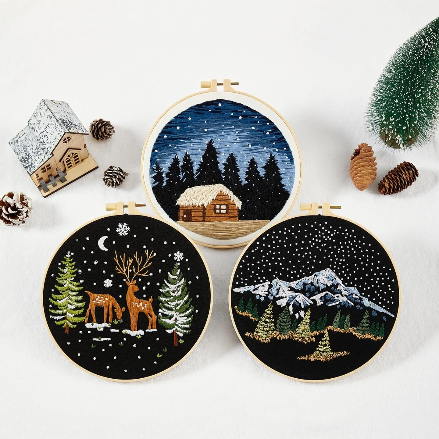 Embroidery Kit For Beginner Adults, Counted Stamped Cross Stitch Kit For Adult Beginner, Hand Embroidery Starter Kits With Pattern, 3 Embroidery Hoop, Fabric (Attached Teaching Video QR Code) 7 Embroidery Kit For Beginner Adults, Counted Stamped Cross Stitch Kit For Adult Beginner, Hand Embroidery Starter Kits With Pattern, 3 Embroidery Hoop, Fabric (Attached Teaching Video QR Code) - Image 5