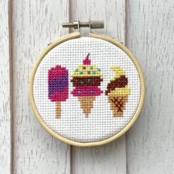Ice Cream Mini Cross Stitch Kit 11 Ice Cream Mini Cross Stitch Kit -Michaels Stores 453924564818848 1