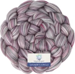 100% Superfine Merino Fiber: Winner's Circle. Soft Combed Top Roving Color Blend For Spinning, Felting, Weaving Sophisticat -Michaels Stores 453924570995616 1