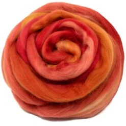 100% Superfine Merino Fiber: Top Notch. Soft Combed Top Roving Color Blend For Spinning, Felting, Weaving Tiger Lily 15 100% Superfine Merino Fiber: Top Notch. Soft Combed Top Roving Color Blend For Spinning, Felting, Weaving Tiger Lily -Michaels Stores 453925001436064 1