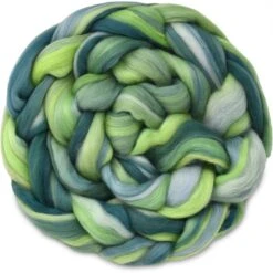 100% Superfine Merino Fiber: Top Notch. Soft Combed Top Roving Color Blend For Spinning, Felting, Weaving Whirled Peas
