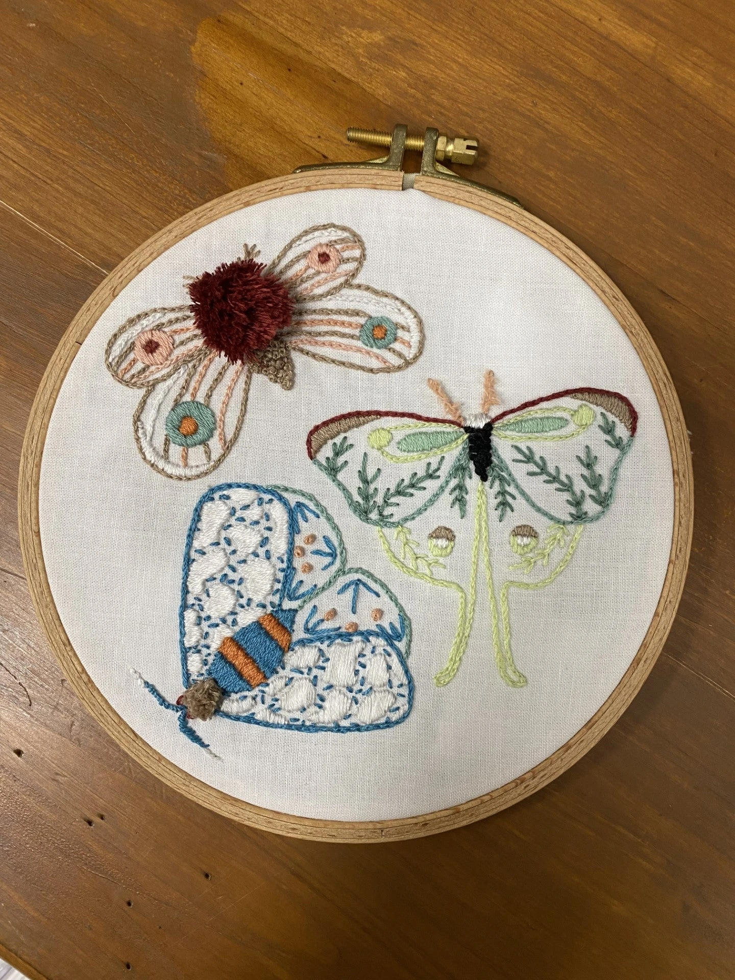 MCreativeJ Moths - Peel Stick And Stitch Hand Embroidery Patterns For DIY Crafting 7 MCreativeJ Moths - Peel Stick And Stitch Hand Embroidery Patterns For DIY Crafting - Image 5