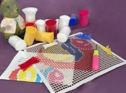 ZuoAnLF Latch Hook Kits For Adults Kids,Soft Simple Embroidery DIY Latch Hook Craft Kit With Printed Pattern Include Latch Hook10x10 Inch (Love) -Michaels Stores 454869250250800 1