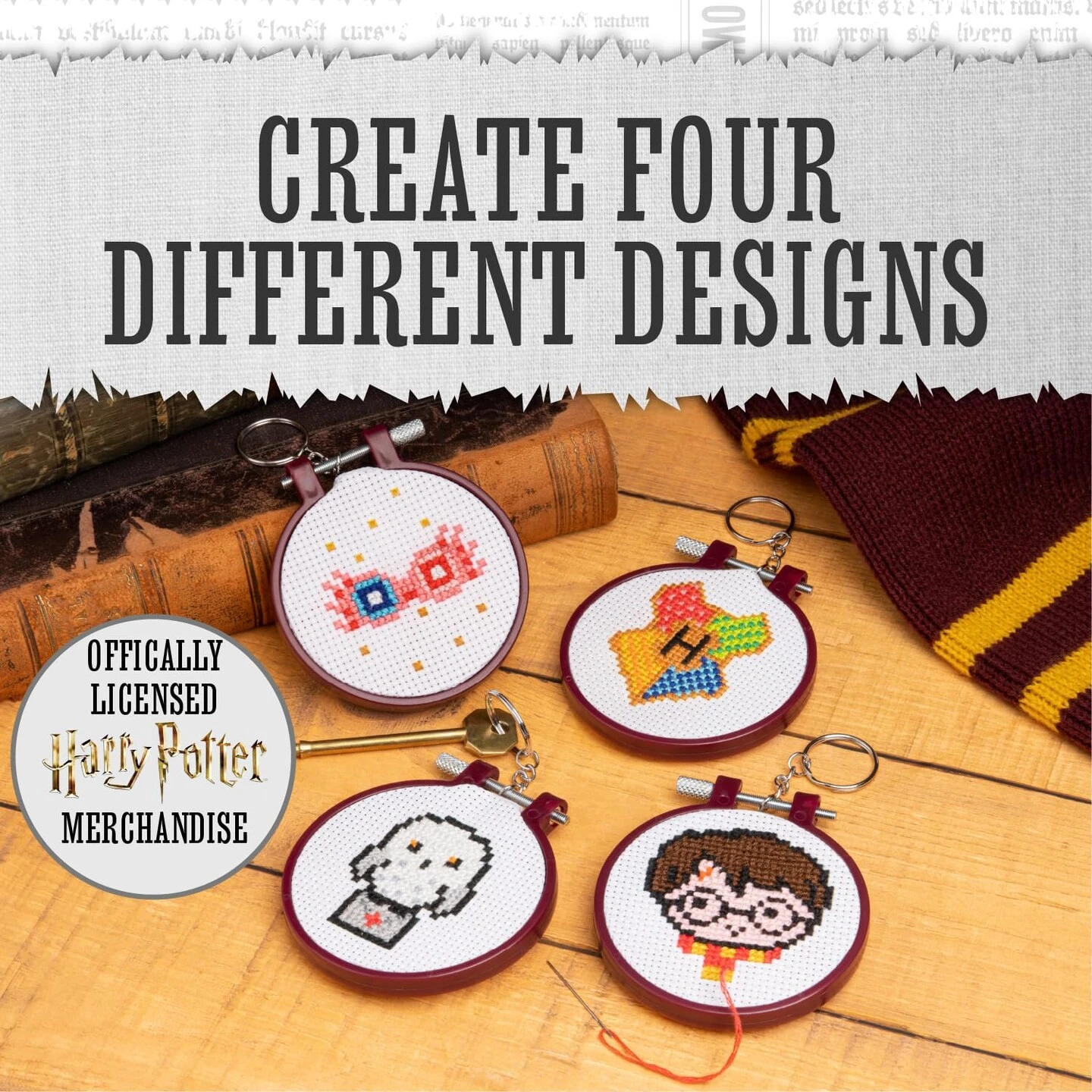 Paladone Harry Potter Stamped Cross Stitch, Embroidery Kit - Officially Licensed Wizarding World Merchandise, Easy Craft Activity For Movie Fans, Starter Kit For Needlework Beginners 20 Paladone Harry Potter Stamped Cross Stitch, Embroidery Kit - Officially Licensed Wizarding World Merchandise, Easy Craft Activity For Movie Fans, Starter Kit For Needlework Beginners - Image 18