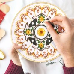 4 Mandala Embroidery Starter Kit With Instruction Plum Blossom Chrysanthemum Orchid Lotus Needlepoint Cross Stitch Kit With Embroidery Hoop Threads Needle Scissors For Beginners DIY Craft 34 4 Mandala Embroidery Starter Kit With Instruction Plum Blossom Chrysanthemum Orchid Lotus Needlepoint Cross Stitch Kit With Embroidery Hoop Threads Needle Scissors For Beginners DIY Craft -Michaels Stores 454869950421040 2