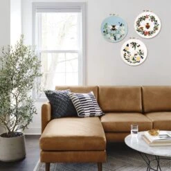 Embroidery Starter Kit For Beginners, 3 Sets Cross Stitch Kits For Adults, Include Embroidery Clothes With Cute Bees And Flowers Patterns, 1 Embroidery Hoop, Threads, Needles And Instruction 33 Embroidery Starter Kit For Beginners, 3 Sets Cross Stitch Kits For Adults, Include Embroidery Clothes With Cute Bees And Flowers Patterns, 1 Embroidery Hoop, Threads, Needles And Instruction -Michaels Stores 454870210467888 2