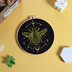 3 Sets Tarot Embroidery Kits For Beginners,Cross Stitch Kit For Adults,Crewel Starters Needlepoint With Moon, Butterfly, Bee And Moth Pattern And Tool 35 3 Sets Tarot Embroidery Kits For Beginners,Cross Stitch Kit For Adults,Crewel Starters Needlepoint With Moon, Butterfly, Bee And Moth Pattern And Tool -Michaels Stores 454870230390832 2