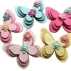 Chenkou Craft 15pcs New Padded Felt Butterfly Satin Ribbon Flowers Beads Appliques Wedding A454 (Multi-Color) -Michaels Stores 454870797424688