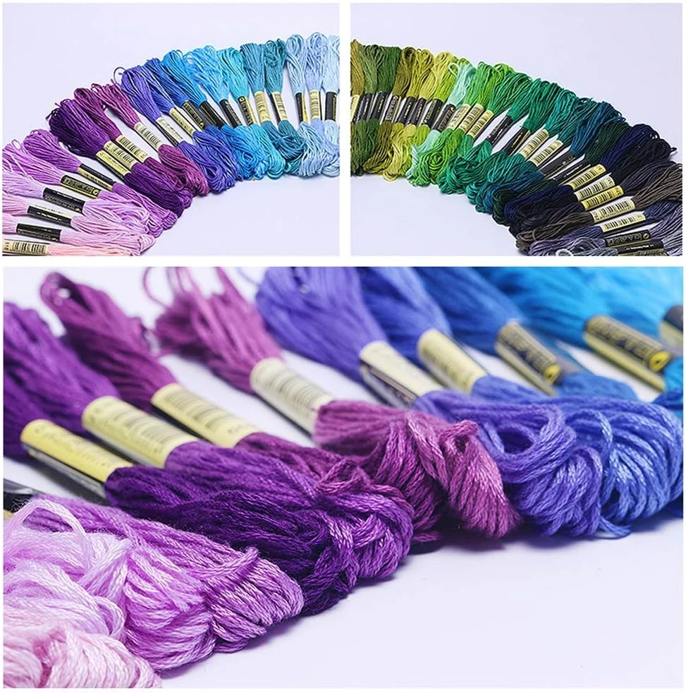 Premium Rainbow Color Embroidery Floss 140 Skeins Per Pack 11 Premium Rainbow Color Embroidery Floss 140 Skeins Per Pack - Image 10