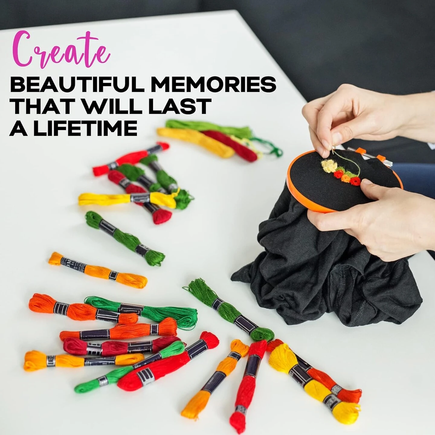 Embroidery Thread | Rainbow Themed Floss 14 Embroidery Thread | Rainbow Themed Floss - Image 12