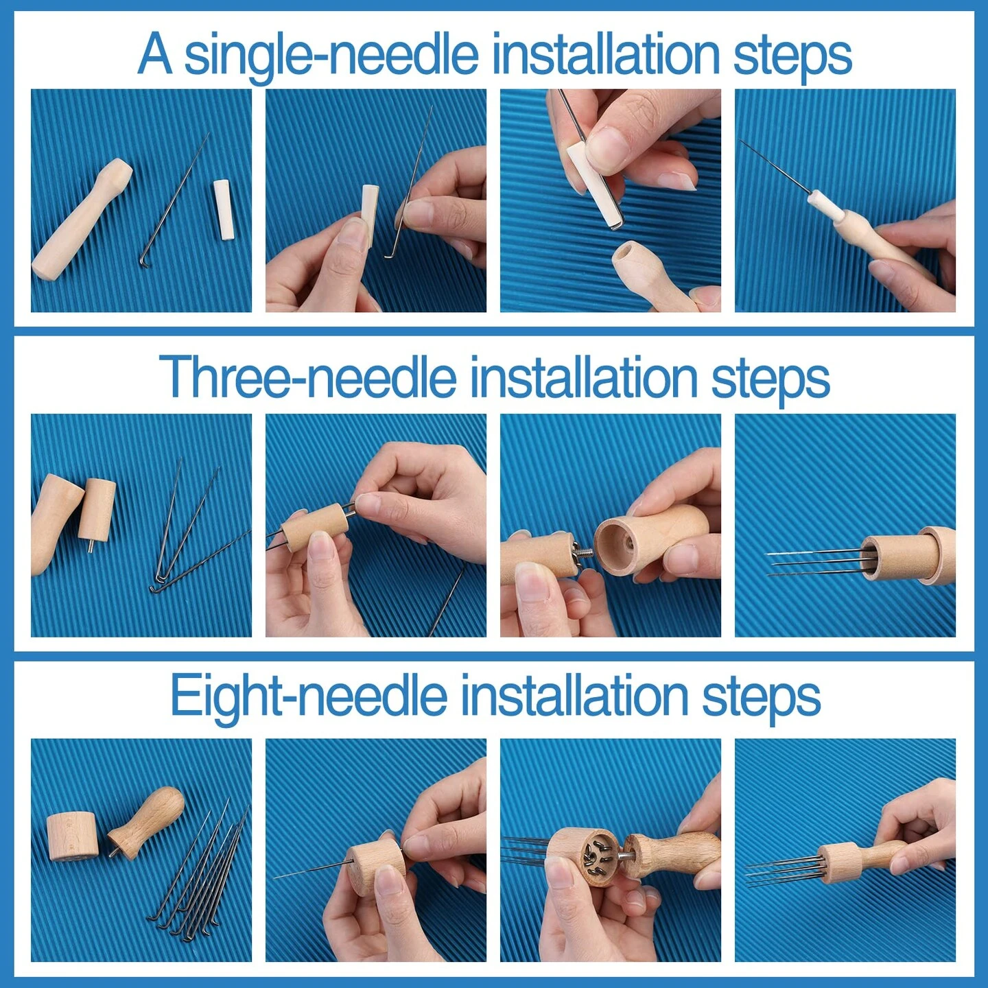 Needle Felting Needles, 104 Pcs Needle Felting Kit, 4 Sizes 4 Types Felting Needles, Triangle, Star, Cone, Spiral, Needle Felting Supplies, Needle Felting Tools, 36/38/40/42 Gauge 19 Needle Felting Needles, 104 Pcs Needle Felting Kit, 4 Sizes 4 Types Felting Needles, Triangle, Star, Cone, Spiral, Needle Felting Supplies, Needle Felting Tools, 36/38/40/42 Gauge - Image 17
