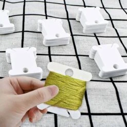 120 Pieces Plastic Floss Bobbins For Cross Stitch Embroidery Cotton Thread Embroidery Floss Cross Stitch Threads Craft DIY Sewing Storage Winding Thread Organizer Holder Embroidery DIY Cards (White) 31 120 Pieces Plastic Floss Bobbins For Cross Stitch Embroidery Cotton Thread Embroidery Floss Cross Stitch Threads Craft DIY Sewing Storage Winding Thread Organizer Holder Embroidery DIY Cards (White) -Michaels Stores 4611729245541783600 1