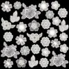 30 PCS Lace Flowers Applique Embroidery Flowers Leaf Sew Iron On Patch, Organza Patches Flowers Applique For Wedding Bridal Dress Sewing Craft DIY Clothes Hair Ornaments (White) -Michaels Stores 4611729246261368880