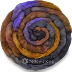 Organic Falkland Wool, Artisan Combed Top Roving: Premium Hand Dyed Fiber Braid For Spinning, Felting, Weaving. 4oz Double Dip Yellowstone 19 Organic Falkland Wool, Artisan Combed Top Roving: Premium Hand Dyed Fiber Braid For Spinning, Felting, Weaving. 4oz Double Dip Yellowstone -Michaels Stores 4611770546536964704 1