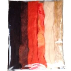 Multi Fiber Sampler - Super Soft Merino Roving, Hand Dyed BFL Wool & Sparkling Firestar For Felting, Spinning, Doll Making All 4 25 Multi Fiber Sampler - Super Soft Merino Roving, Hand Dyed BFL Wool & Sparkling Firestar For Felting, Spinning, Doll Making All 4 -Michaels Stores 4611772009135494816 1