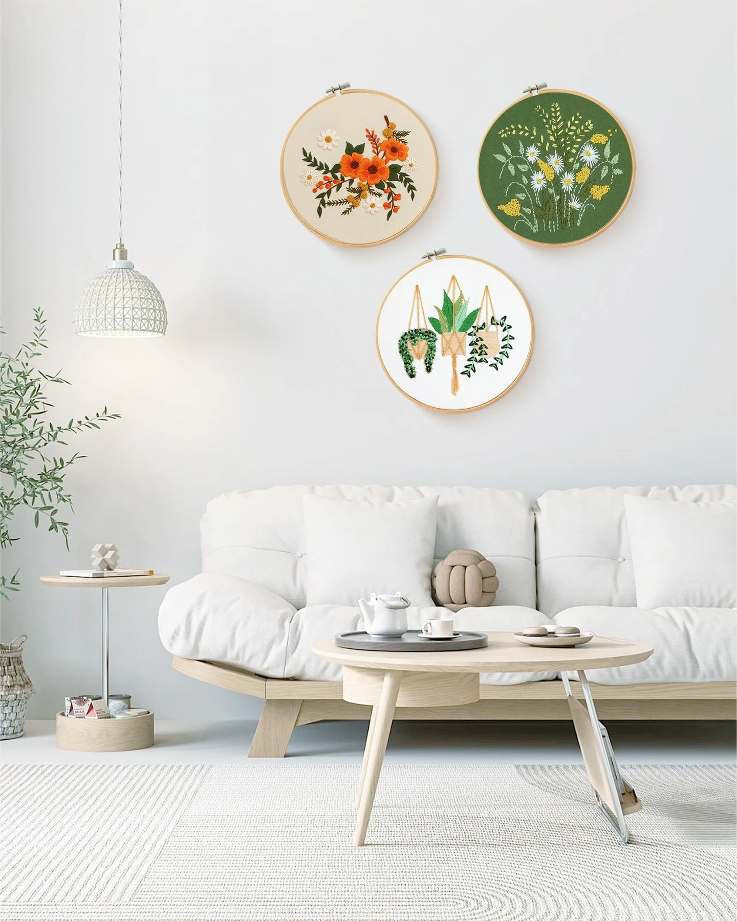 3 Sets Embroidery Kit For Beginners Needlepoint Cross Stitch Kits For Adults,Stitch Learning DIY Sets With Instruction Video,Stamped Floral Patterns,Hoop,Threads,Sewing Hobby 12 3 Sets Embroidery Kit For Beginners Needlepoint Cross Stitch Kits For Adults,Stitch Learning DIY Sets With Instruction Video,Stamped Floral Patterns,Hoop,Threads,Sewing Hobby - Image 10