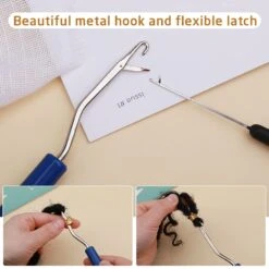 Dreadlock Crochet Hook, 48 Pcs Dreadlock Crochet Hook Tool, 6 Dreadlock Crochet Needle, Different Size Bent Latch Hook, Crochet Needle For Hair Braiding With Case And Dreadlocks Tool -Michaels Stores 4611837619071113264