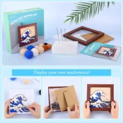 Needle Felting Kit For Beginners - Wool Felt Painting Gifts For Girls Kids Adults, The Great Wave… 23 Needle Felting Kit For Beginners - Wool Felt Painting Gifts For Girls Kids Adults, The Great Wave… -Michaels Stores 4611837619293411376