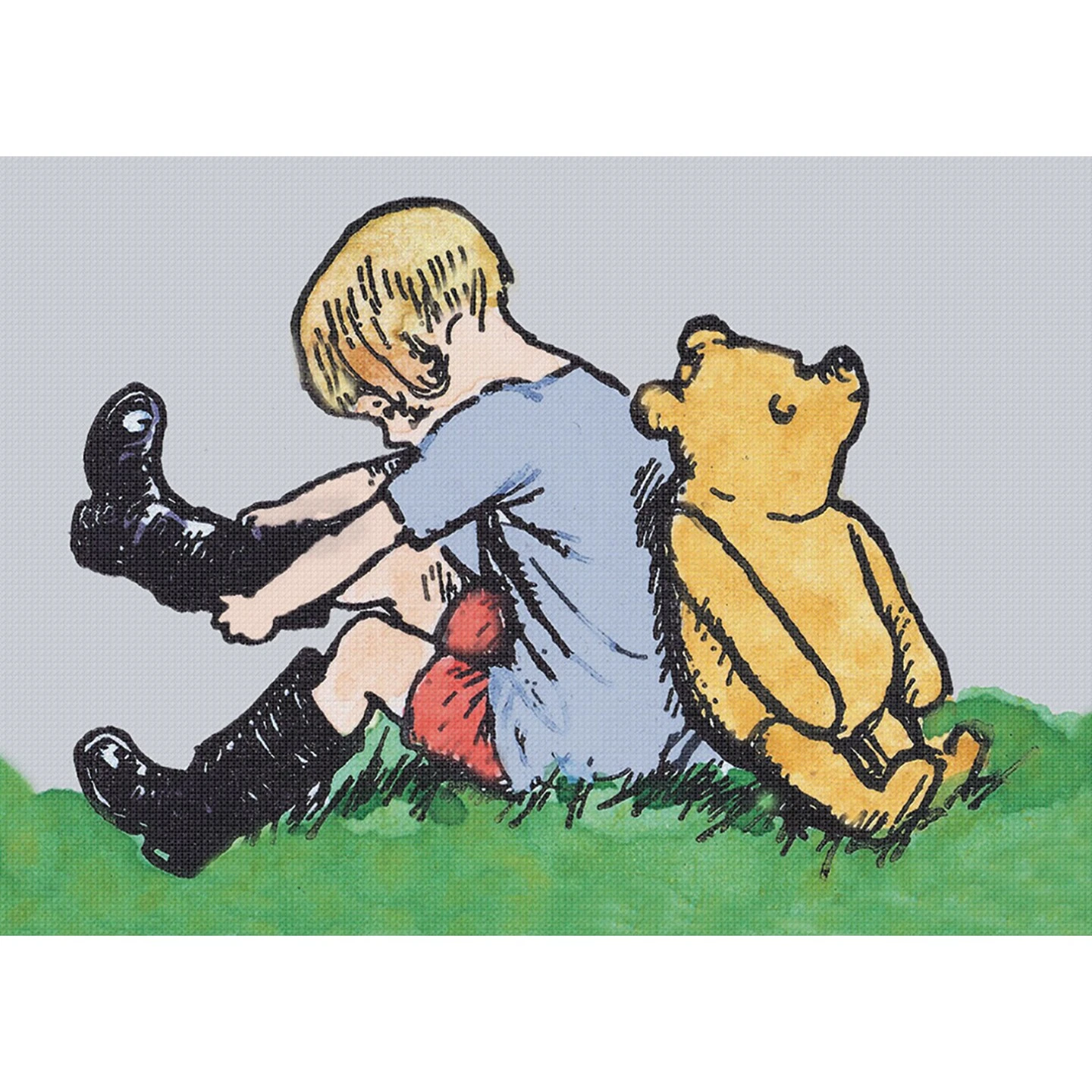 Pooh Bear And Christopher Robin Counted Cross Stitch Pattern 4 Pooh Bear And Christopher Robin Counted Cross Stitch Pattern - Image 2
