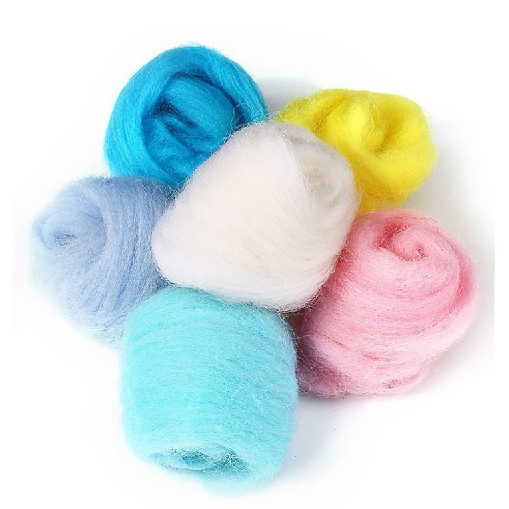 MOMODA BAODLON 50 Colors Fibre Wool Yarn Roving For Needle Felting Hand Spinning DIY Craft Materials 19 MOMODA BAODLON 50 Colors Fibre Wool Yarn Roving For Needle Felting Hand Spinning DIY Craft Materials - Image 17