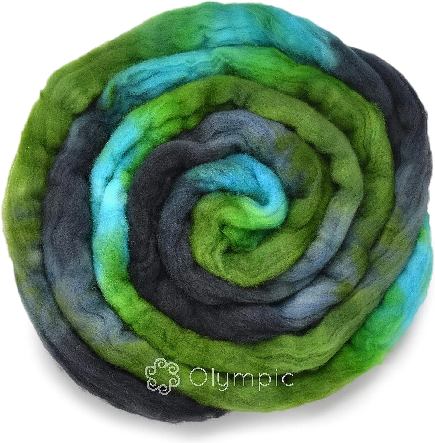 Organic Falkland Wool, Artisan Combed Top Roving: Premium Hand Dyed Fiber Braid For Spinning, Felting, Weaving. 4oz Double Dip Olympic 11 Organic Falkland Wool, Artisan Combed Top Roving: Premium Hand Dyed Fiber Braid For Spinning, Felting, Weaving. 4oz Double Dip Olympic - Image 9