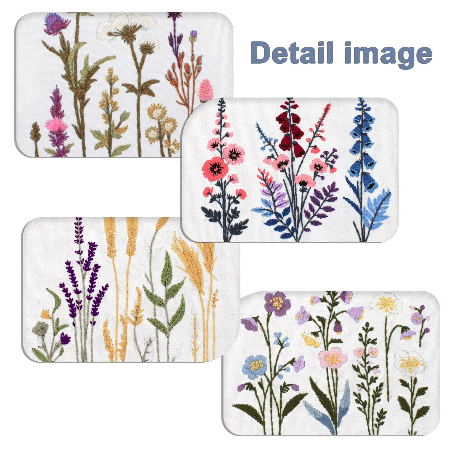 Maydear 4 Sets Embroidery Kit Punch Needle Kit,Embroidery Kit For Beginners Adults Cross Stitch Kits With Embroidery Hoop And Instructions, Hand Embroidery Starter Kit (Embroidery Kit Flowers) 13 Maydear 4 Sets Embroidery Kit Punch Needle Kit,Embroidery Kit For Beginners Adults Cross Stitch Kits With Embroidery Hoop And Instructions, Hand Embroidery Starter Kit (Embroidery Kit Flowers) - Image 11