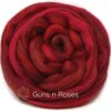 100% Merino Wool Roving. Soft Colorful Combed Top Roving For Felting, Spinning, Fiber Arts. Guns & Roses