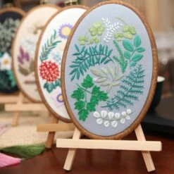 Maydear 4 Pack Embroidery Starter Kit With Pattern, Stamped Cross Stitch Kits For Beginners Adults With Embroidery Hoop And Instructions, Hand Embroidery Kit Cross Stitch Kits Stamped -Michaels Stores 4611974034963723952