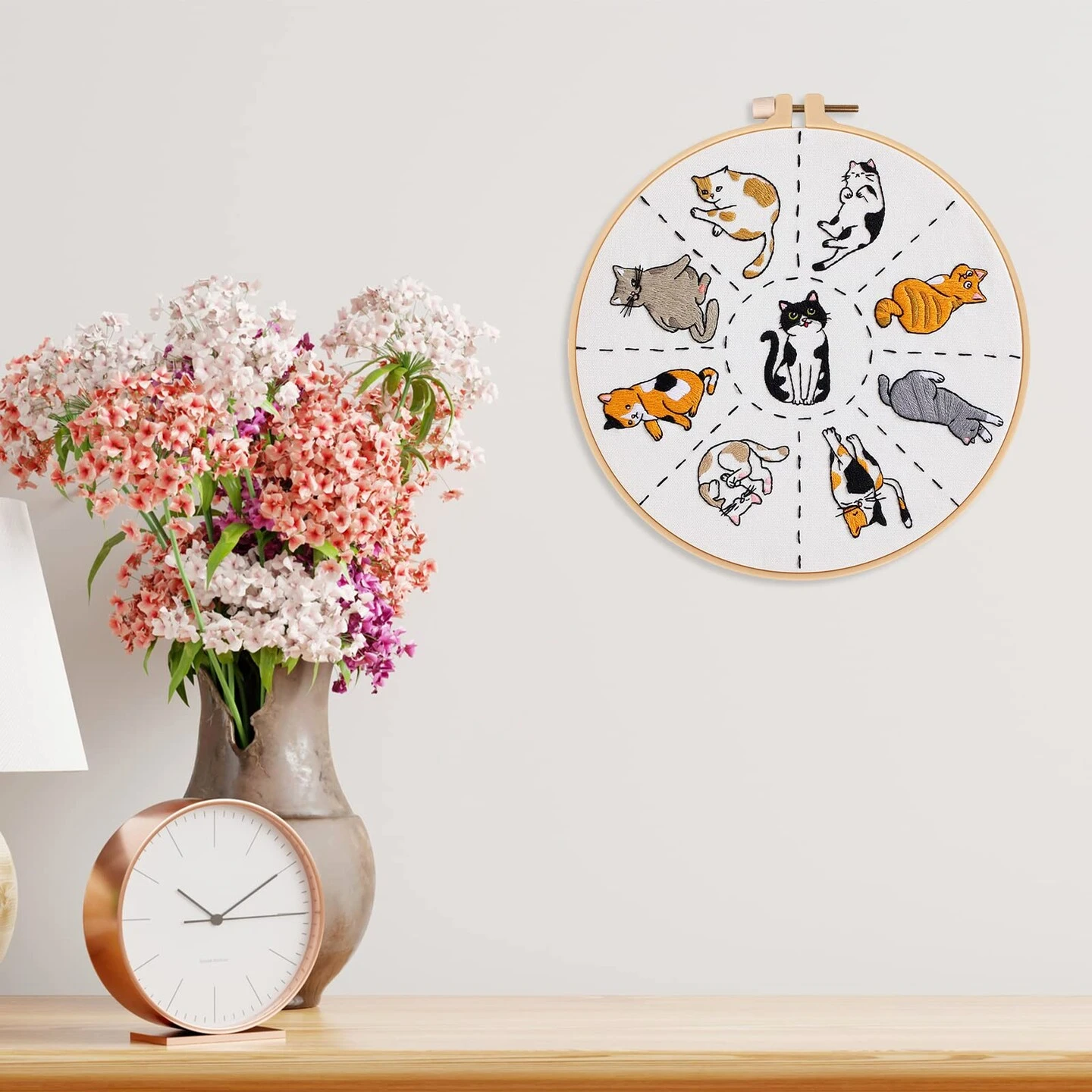 Louise Maelys Cats Embroidery Kits For Beginners With Cute Animals Pattern,Adults Starter Cross Stitch Kit DIY Needlepoint 10 Louise Maelys Cats Embroidery Kits For Beginners With Cute Animals Pattern,Adults Starter Cross Stitch Kit DIY Needlepoint - Image 8