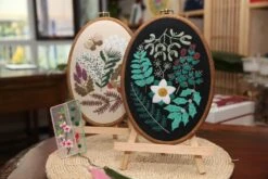 Maydear 4 Pack Embroidery Starter Kit With Pattern, Stamped Cross Stitch Kits For Beginners Adults With Embroidery Hoop And Instructions, Hand Embroidery Kit Cross Stitch Kits Stamped -Michaels Stores 4611975284799207088 2