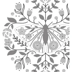 Dimensions 72-76313 Floral Moth Needlepoint Embroidery Kit For Adults, 6" D, Multicolor, 5pcs -Michaels Stores 4612108933783918640