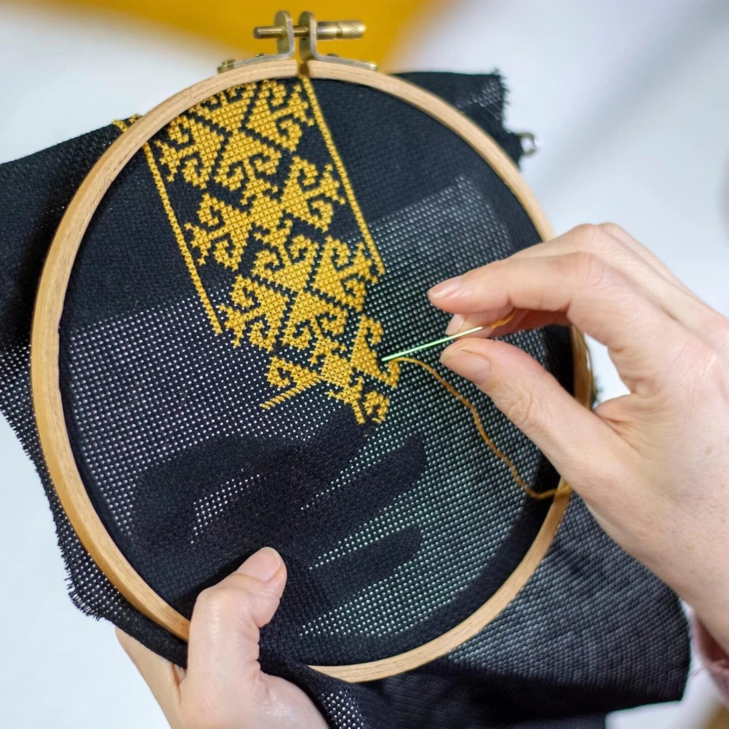 6 Pcs Cross Stitch Aida Cloth Embroidery Cloth Cross-Stitch Fabric 14 Count Black Aida Easy To Use Embroidery Patterns Pictures 12 By 18-Inch 12 6 Pcs Cross Stitch Aida Cloth Embroidery Cloth Cross-Stitch Fabric 14 Count Black Aida Easy To Use Embroidery Patterns Pictures 12 By 18-Inch - Image 10