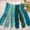 Multi Fiber Sampler - Super Soft Merino Roving, Hand Dyed BFL Wool & Sparkling Firestar For Felting, Spinning, Doll Making Teal -Michaels Stores 4612137551712364496