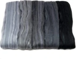 5oz Merino Silk Luxe Blends - Roving For Spinning, Felting, And Blending. Merino Wool + Glossy Mulberry Silk + Premium Tussah Silk. Nightfall -Michaels Stores 4612164573904530784 1