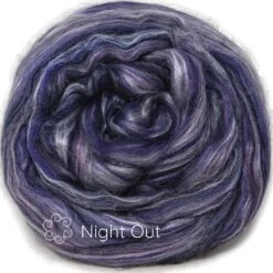 Silk Merino Blended Roving. Soft Combed Top Fiber For Spinning, Felting, & Fiber Arts. Night Out 11 Silk Merino Blended Roving. Soft Combed Top Fiber For Spinning, Felting, & Fiber Arts. Night Out -Michaels Stores 4612172550765044640 1
