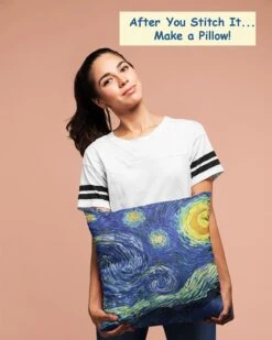 Starry Sky Detail By Vincent Van Gogh Counted Cross Stitch Pattern -Michaels Stores 4797749054187 2