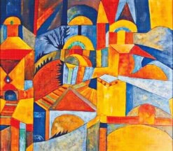 New Paul Klee Temple Garden Abstract Counted Cross Stitch Pattern -Michaels Stores 4797757442795 2