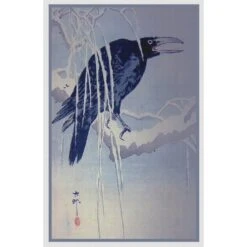 Japanese Artist Ohara Shoson's Crow On A Branch In The Rain Counted Cross Stitch Pattern 28 Japanese Artist Ohara Shoson's Crow On A Branch In The Rain Counted Cross Stitch Pattern -Michaels Stores 4797770205291 2