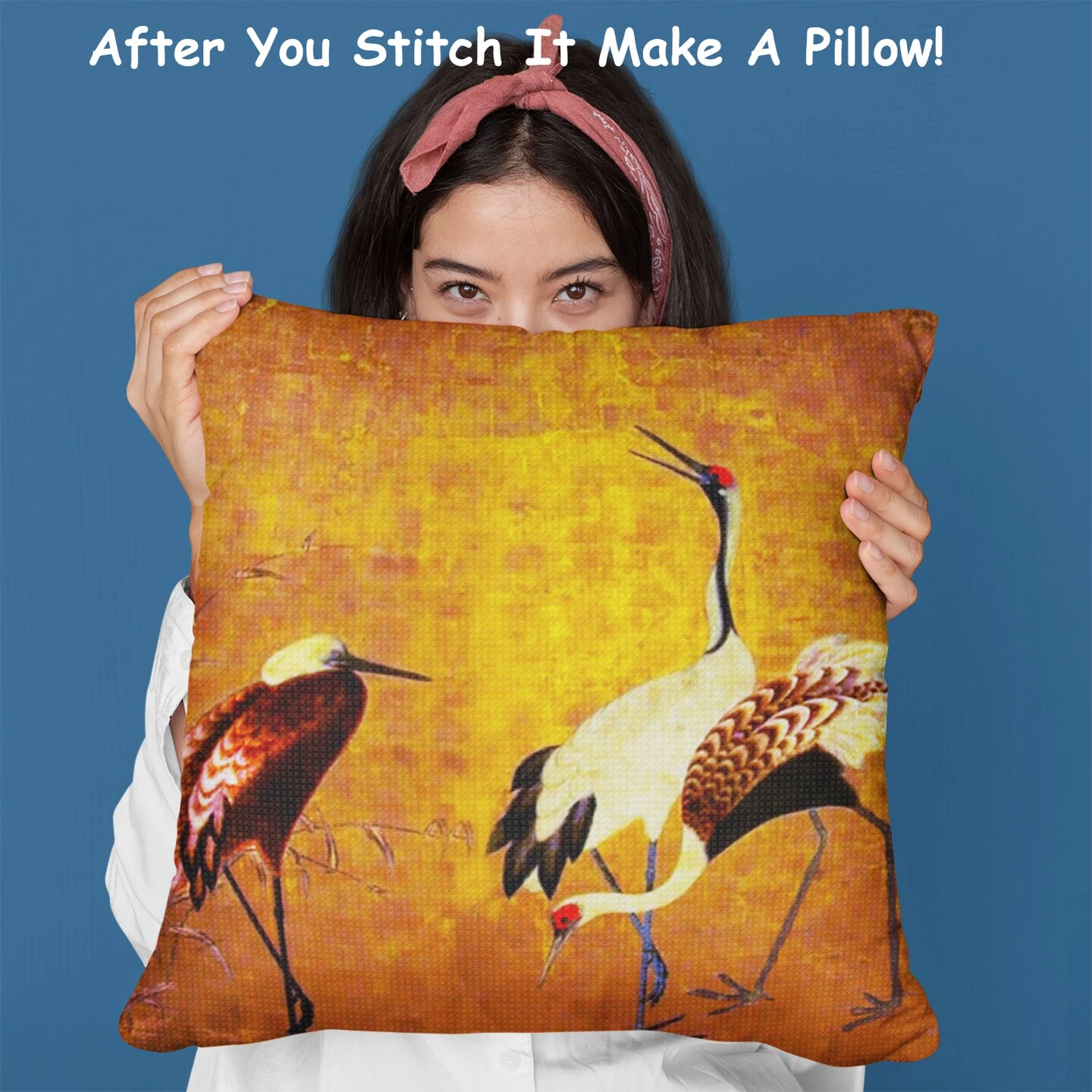 Wild Cranes By Japanese Artist Maruyama Okyo Counted Cross Stitch Pattern 11 Wild Cranes By Japanese Artist Maruyama Okyo Counted Cross Stitch Pattern - Image 9