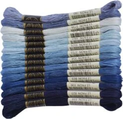 Premium Rainbow Color Embroidery Floss - Cross Stitch Threads - Friendship Bracelets Floss - Crafts Floss - 14 Skeins Per Pack Embroidery Floss, Electric Blue Gradient 14 Premium Rainbow Color Embroidery Floss - Cross Stitch Threads - Friendship Bracelets Floss - Crafts Floss - 14 Skeins Per Pack Embroidery Floss, Electric Blue Gradient -Michaels Stores 487352829584688 1