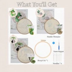 Embroidery Kits For Beginners, Embroidery Kits For Adults, Easy Embroidery Kit -Michaels Stores 489736176162864