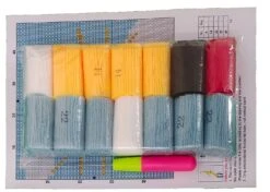 Latch Hook Kits For Kids,DIY Rug Crafts Butterfly Pattern Color Printed Canvas,Latch Hook Kits For Beginners Handmade Needlework Crafts Home Decoration,12"x12" -Michaels Stores 489737240729648 1