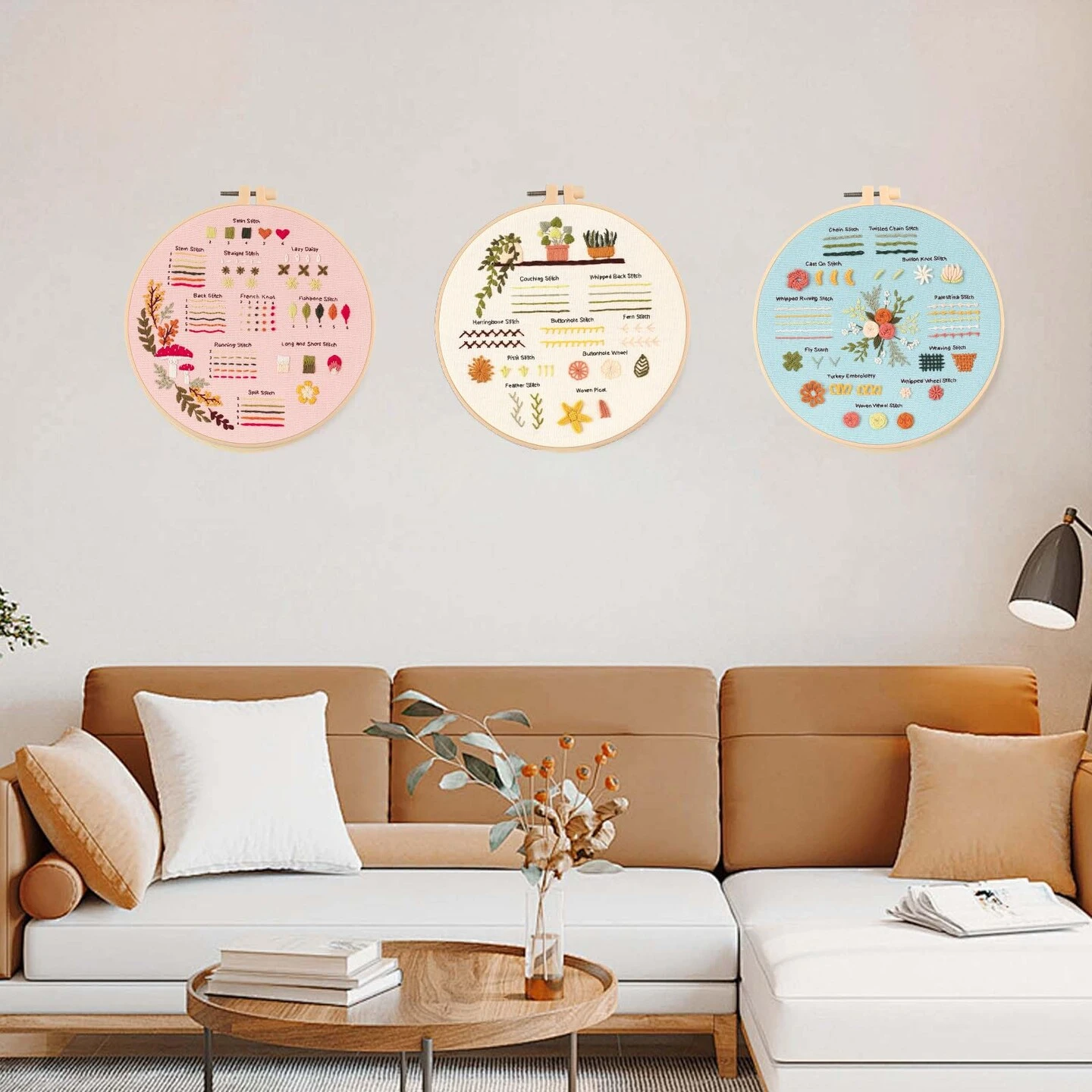 JOINRUN Embroidery Starter Kit For Beginner DIY: 3 Sets Adults Cross Stitch Kit, For Craft Lover Learn Hand Stitch, Includes Stamped Pattern,Hoop, Easy To Follow Instruction And Video 13 JOINRUN Embroidery Starter Kit For Beginner DIY: 3 Sets Adults Cross Stitch Kit, For Craft Lover Learn Hand Stitch, Includes Stamped Pattern,Hoop, Easy To Follow Instruction And Video - Image 11