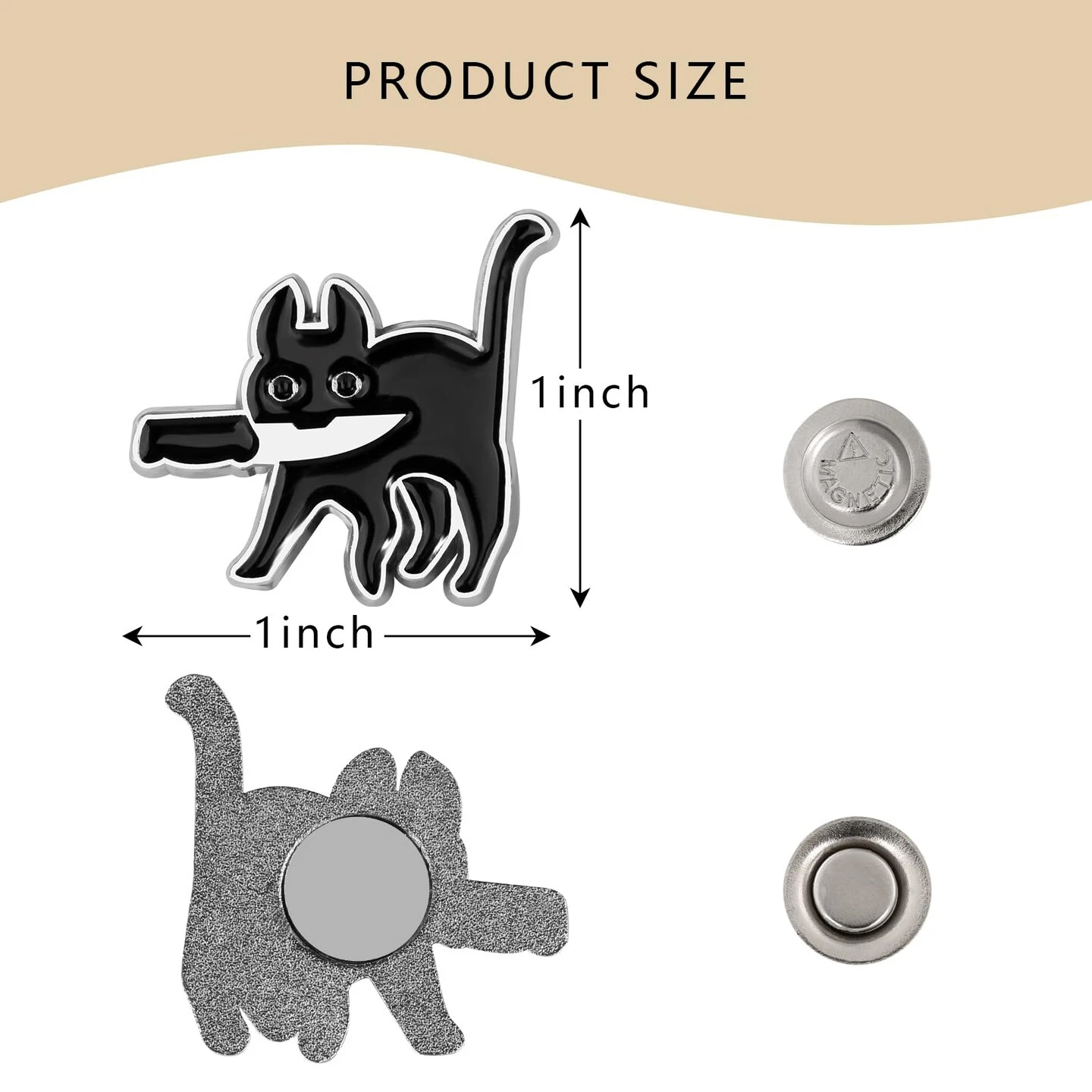 2pcs Funny Black Cat Needle Minder, Needle Minder Magnet, Magnetic Needle Nanny Needlework Accessories 14 2pcs Funny Black Cat Needle Minder, Needle Minder Magnet, Magnetic Needle Nanny Needlework Accessories - Image 12