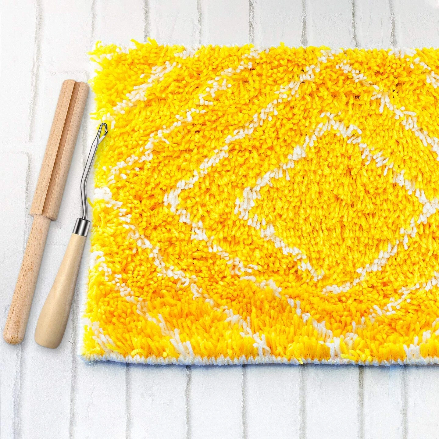 3 Pieces Latch Hook Tool Rug Mesh Fabric Canvas Wooden Bent Latch Hook Tool Yarn Cutter Embroidery Crafts Supplies For DIY Rug Carpet Tapestry Making, 19 X 59 Inches 16 3 Pieces Latch Hook Tool Rug Mesh Fabric Canvas Wooden Bent Latch Hook Tool Yarn Cutter Embroidery Crafts Supplies For DIY Rug Carpet Tapestry Making, 19 X 59 Inches - Image 14