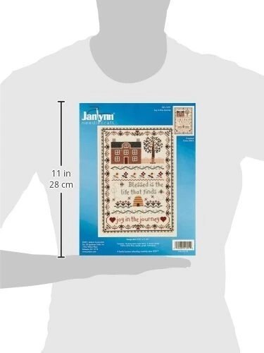 Janlynn 50222 Counted Cross Stitch Kit 7.75"X11.25", Joy In The Journey (14 Count), Blue 5 Janlynn 50222 Counted Cross Stitch Kit 7.75"X11.25", Joy In The Journey (14 Count), Blue - Image 3