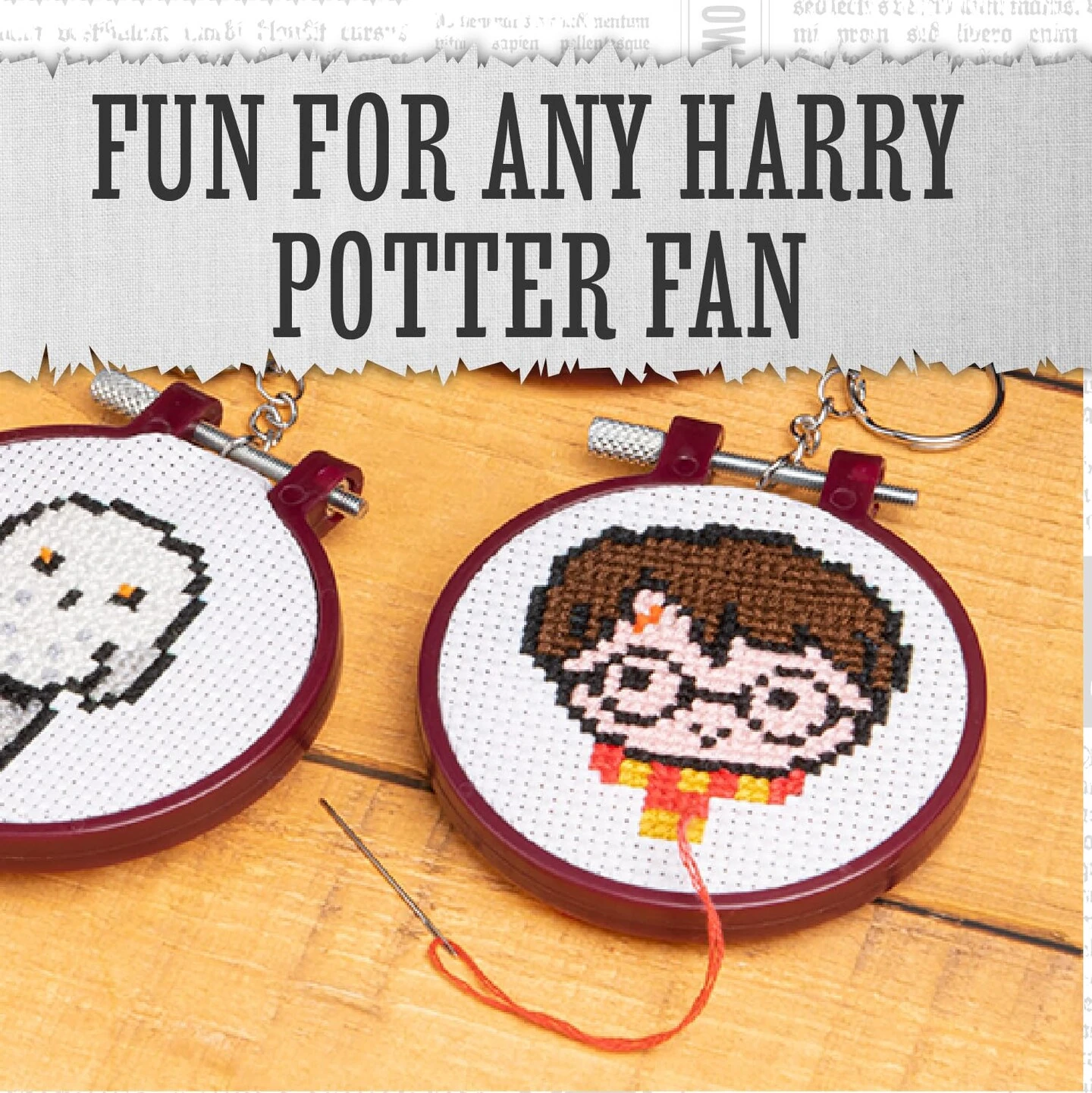 Paladone Harry Potter Stamped Cross Stitch, Embroidery Kit - Officially Licensed Wizarding World Merchandise, Easy Craft Activity For Movie Fans, Starter Kit For Needlework Beginners 10 Paladone Harry Potter Stamped Cross Stitch, Embroidery Kit - Officially Licensed Wizarding World Merchandise, Easy Craft Activity For Movie Fans, Starter Kit For Needlework Beginners - Image 8