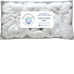 2oz Pearl Infused Cellulose Fiber: Natural White, Undyed, Unbleached, Soft Combed Top Roving 15 2oz Pearl Infused Cellulose Fiber: Natural White, Undyed, Unbleached, Soft Combed Top Roving -Michaels Stores 497336910611920 1