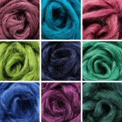 Hemp - Beautifully Dyed Vivid Colors, Combed Top Roving For Spinning, Blending, Felting, Weaving. Mint 11 Hemp - Beautifully Dyed Vivid Colors, Combed Top Roving For Spinning, Blending, Felting, Weaving. Mint -Michaels Stores 514938633890016 1